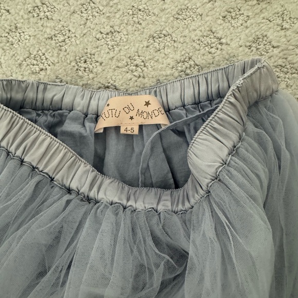 Tutu Du Monde Tutu Skirt Light Blue Little Girl Size 4 / 5 Toddler Ballerina - Picture 3 of 4